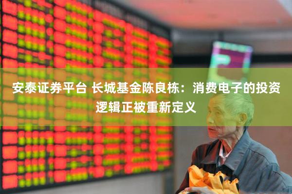安泰证券平台 长城基金陈良栋：消费电子的投资逻辑正被重新定义